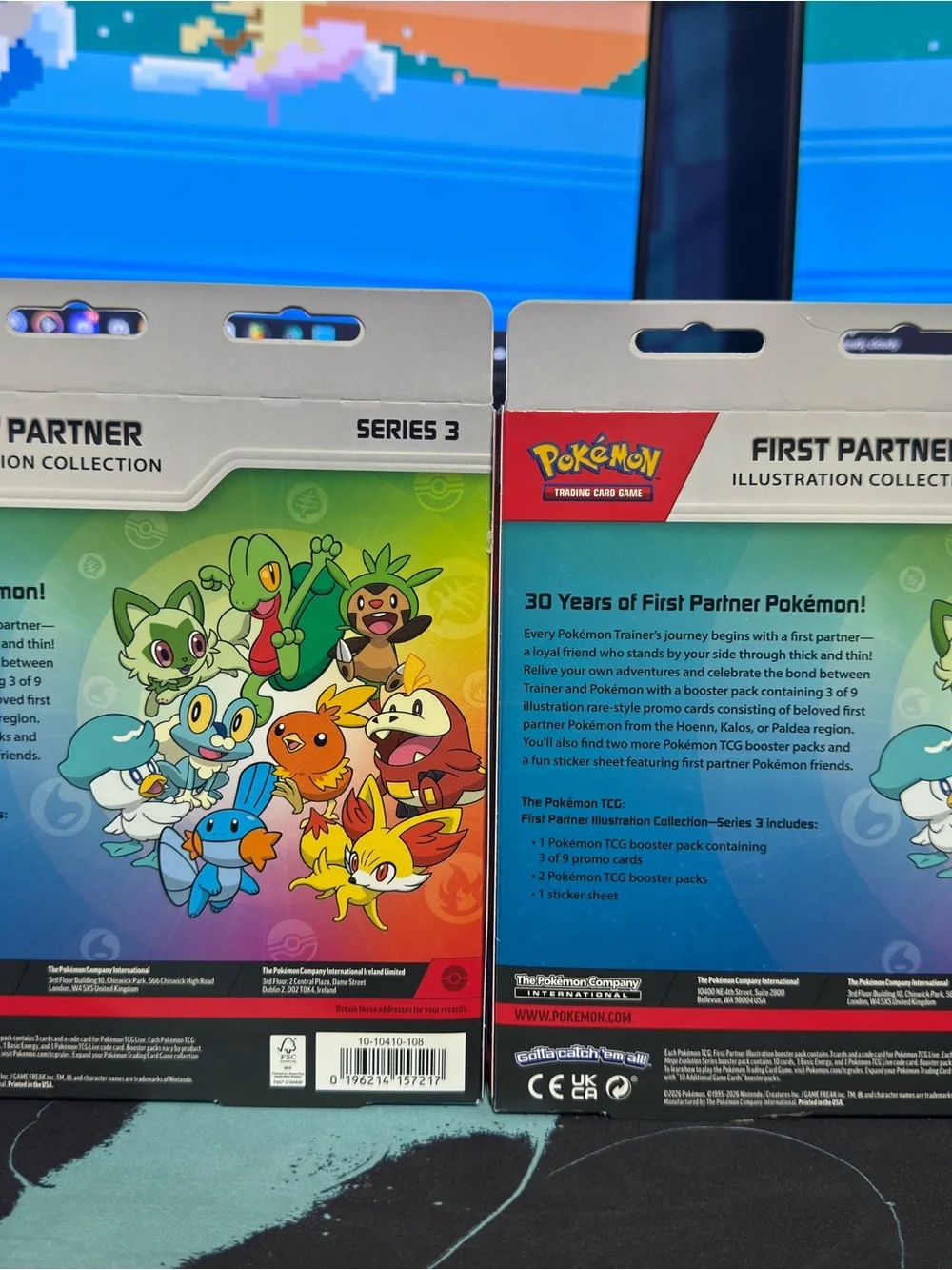 Pokemon First Partner Illustration Collection - Blue, Green & White